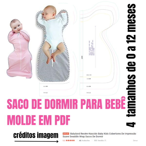 saco de dormir para bebê